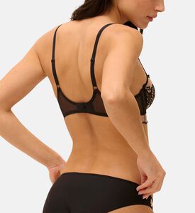 Plunging Embroidered Underwire Bra