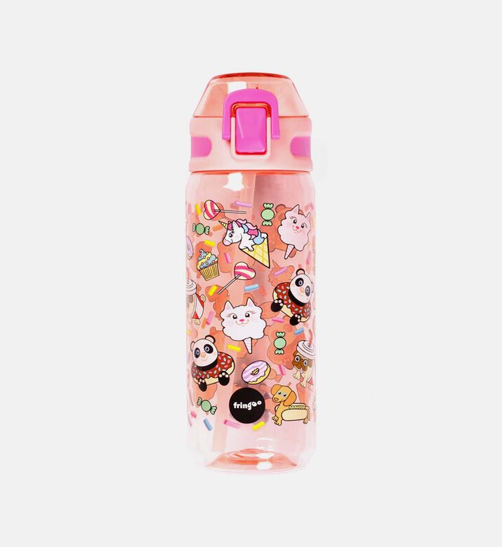 Animal-print Straw Bottle