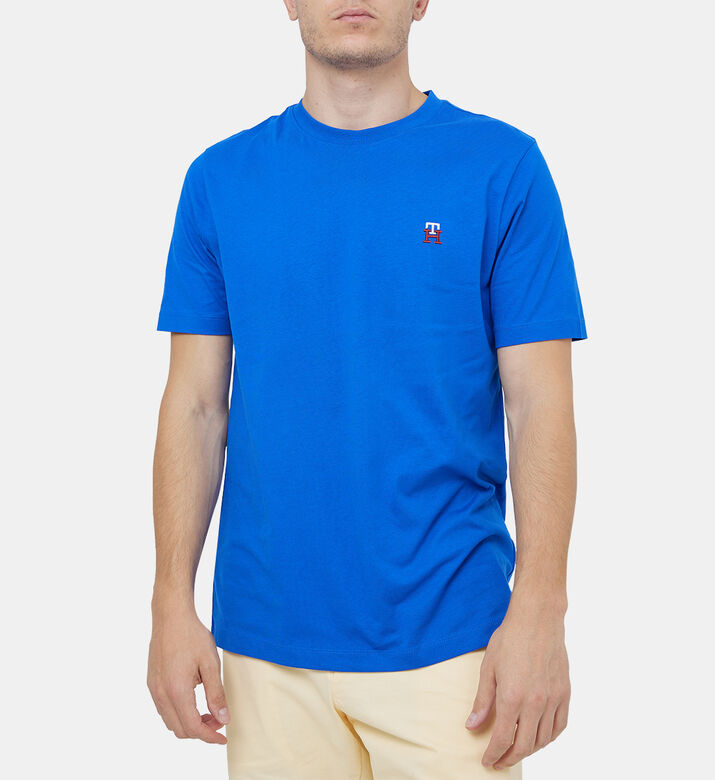 تي شيرت جيرسيه من القطن الخالص بشعار الماركة