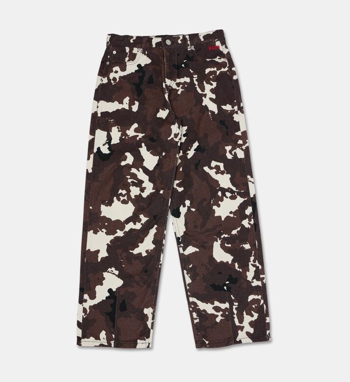 MSGM Camo-print Wide-leg Pants, Packshot View