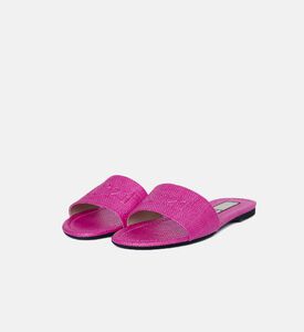 Leather Round-toe Slippers