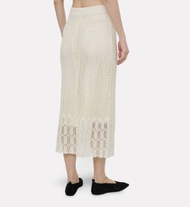 Jil Sander Zig-zag Pointelle Midi Skirt, Model View