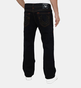 بنطال دنيم فضفاض مستقيم بـ 5 جيوب