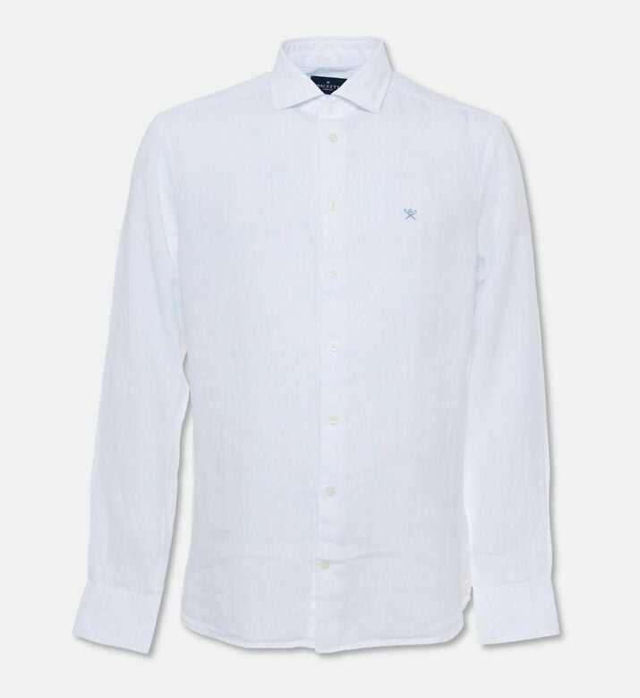 Hackett London Logo-embroidery Regular-fit Shirt, White, S, Packshot View
