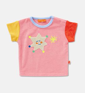 Halcyon Nights Star Applique Color-block T-shirt Shorts Set, Packshot View