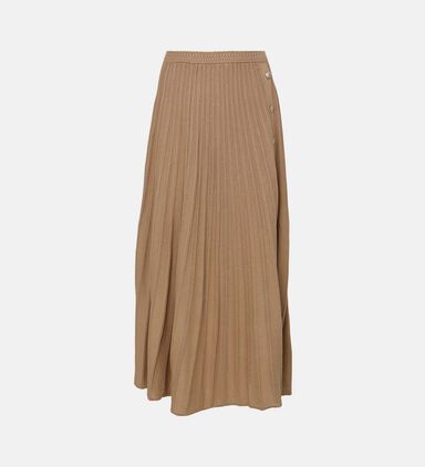 Sindy Pleated Midi Skirt