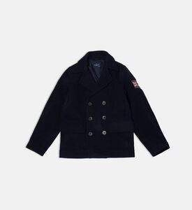 Hackett London Wool Logo-patch Peacoat, Packshot View