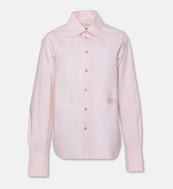 Martan Marchi Logo-print Button Closure Shirt, Pink, L, Packshot View