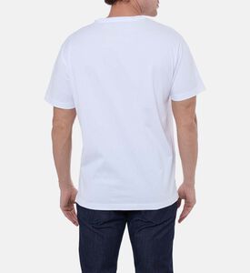 تيشيرت قطن بياقة دائرية وقصة عادية