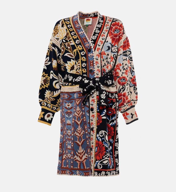 Farm Rio Floral-embroidery Regular-fit Cardigan, Packshot View