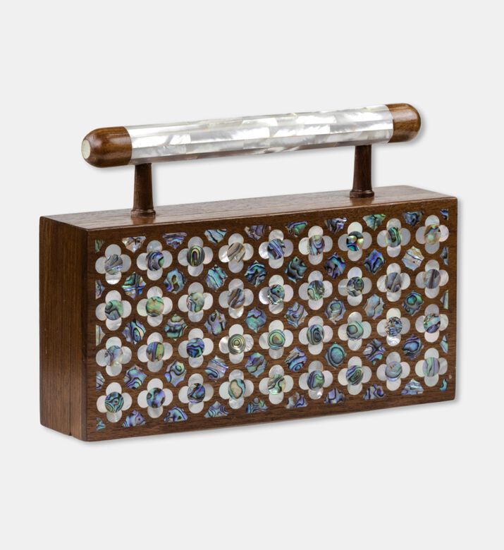 Darmisak Jouri Clutch Green, Packshot View