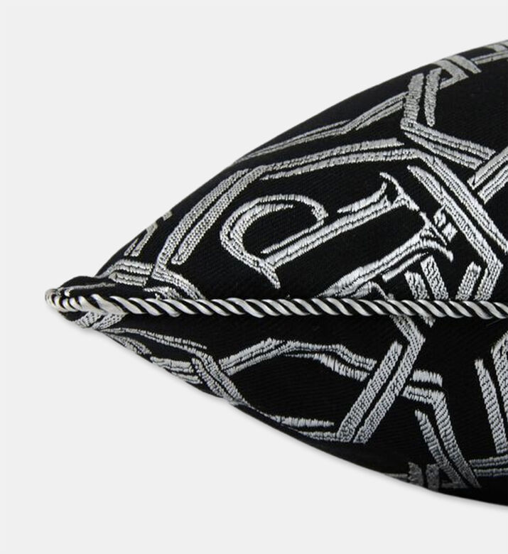 Philip Plein Chain Design Pillowcase, Black, 40x40-cm, Packshot View