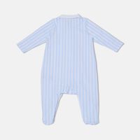 Stripped Peter Pan Collar Dungaree