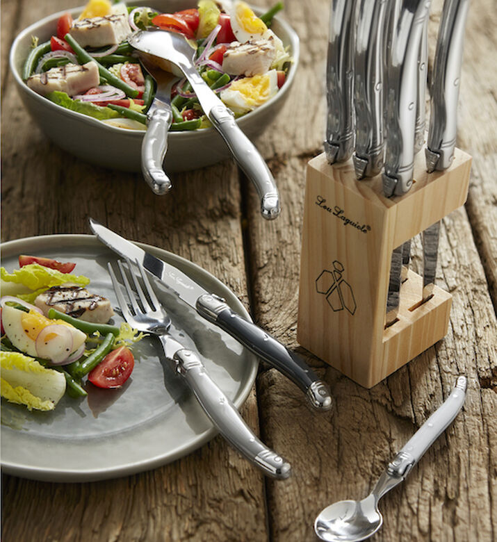 Wood Box Inox Steak Knives 6-piece Set