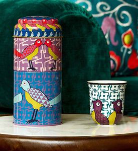 Birds Of Paradise 2 Coffee Cup Tin Box