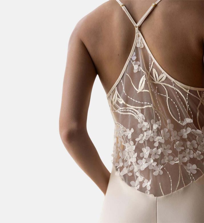 Three-quarter Floral Pattern Cover-up