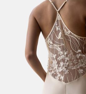 Three-quarter Floral Pattern Cover-up Three-quarter Floral Pattern Cover-up