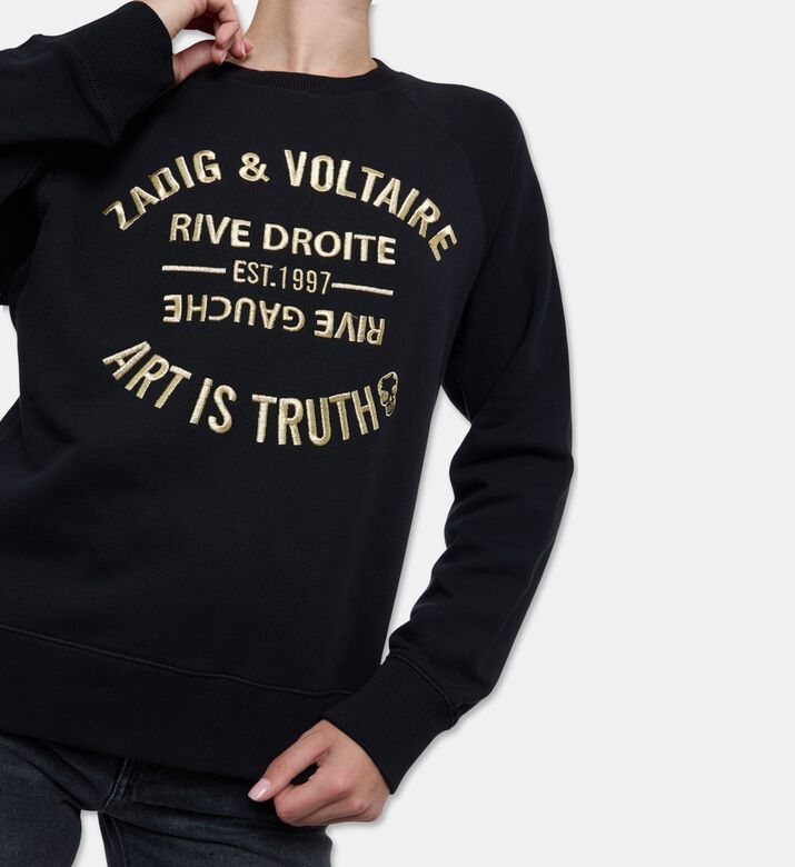 Zadig et Voltaire Upper Blason Brode Sweatshirt, Model View