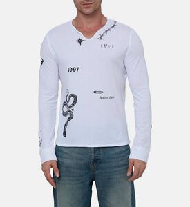 تيشيرت بتصميم غرافيك مستوحى من الطراز القديم