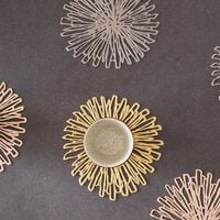 Pressed Bloom Coaster Gilded 6-piece Set