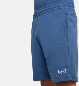 EA7 Side Pockets Athletic Shorts, Blue, L, Model View