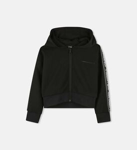 كارديغان مطبوع بغطاء رأس