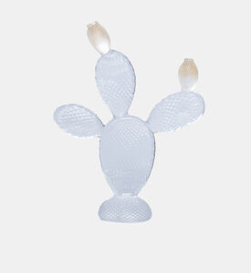 منحوتة صبار ذهبية كريستالية