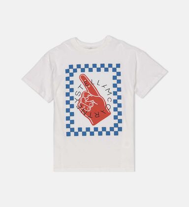 Cotton Checkered Pattern T-shirt
