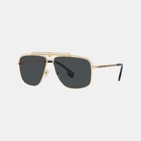 Metal Pilot Dark Lenses Sunglasses 61