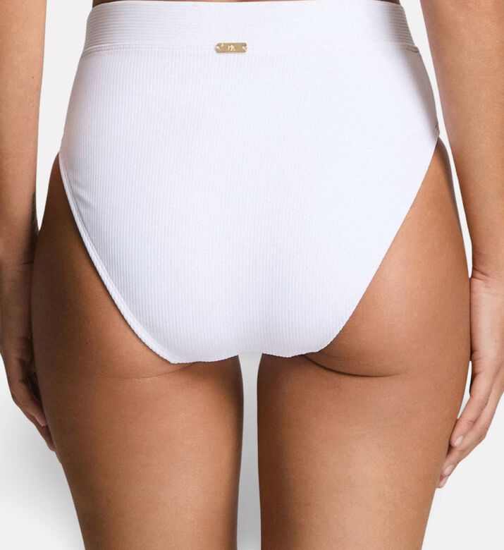 Ralph Lauren High-rise Banded Bikini Bottoms, Model View