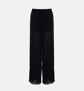 Elastic Waistband Regular-fit Pants