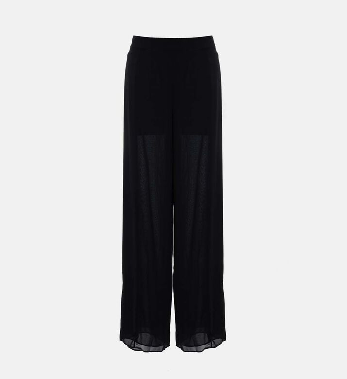 Elastic Waistband Regular-fit Pants
