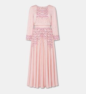 Suzy Matar Embroidered Long-sleeve Maxi Dress, Packshot View