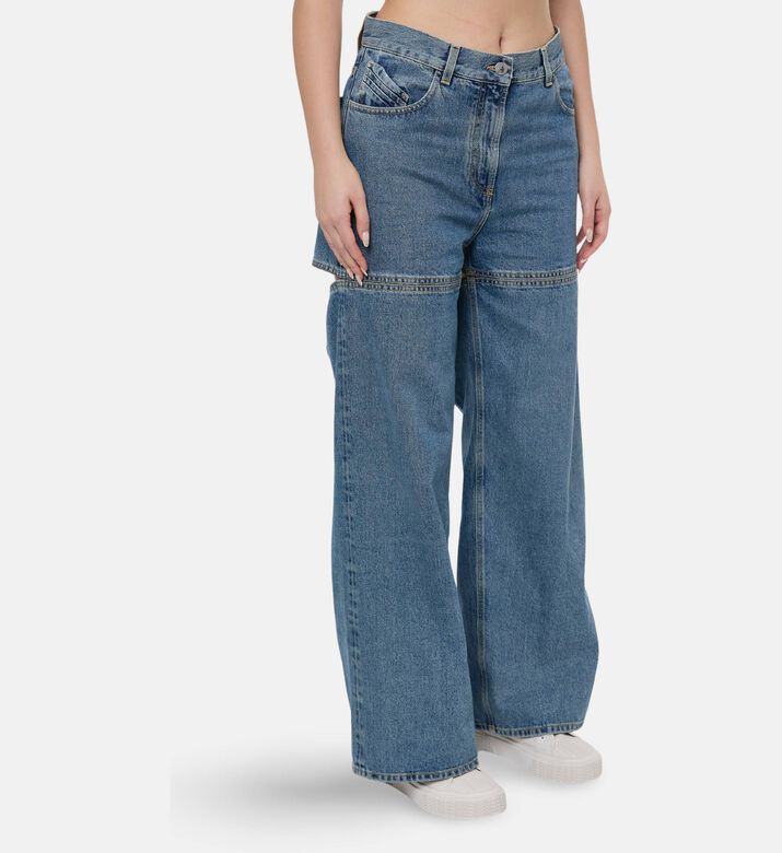 The Attico Side Cut-out Denim Pants, Model View