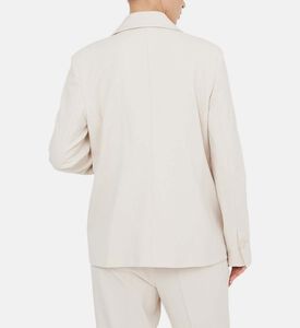 سترة تويل مزدوجة الصدر