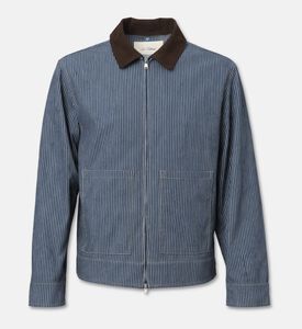 Les Deux Stripe-print Zip Fastening Jacket, Packshot View