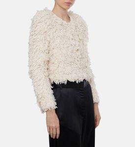 Isabel Marant Fedra Fuzzy Textured Jacket, Model View Isabel Marant Fedra Fuzzy Textured Jacket, Model View