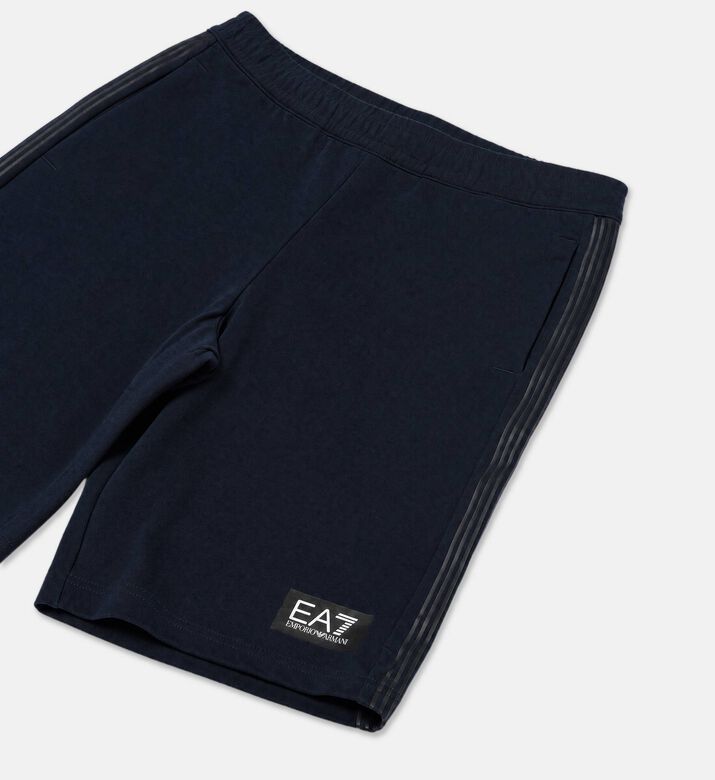 EA7 Side Stripes Logo-badge Bermuda Shorts, Packshot View