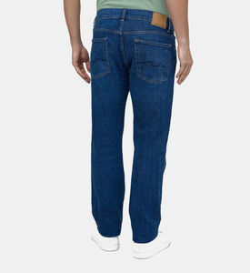 بنطال جينز دنيم بقصة مستقيمة