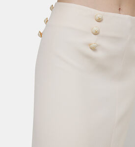 Wool Silk Buttoned Mini Skirt Wool Silk Buttoned Mini Skirt