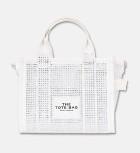 Marc Jacobs Crystal Canvas Small Tote Bag, White, Packshot View