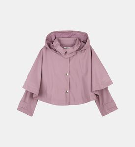 Hooded Long-sleeve Cropped Jacket