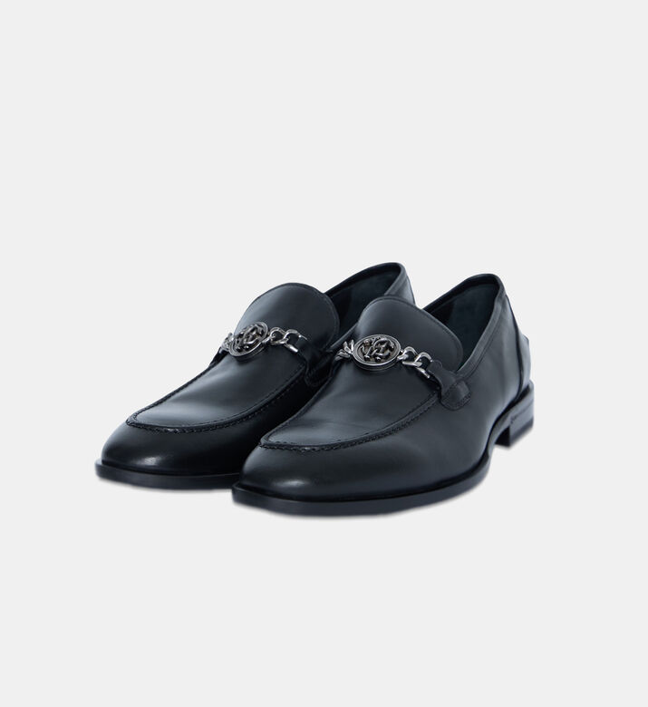 Rc Monogram Leather Loafers