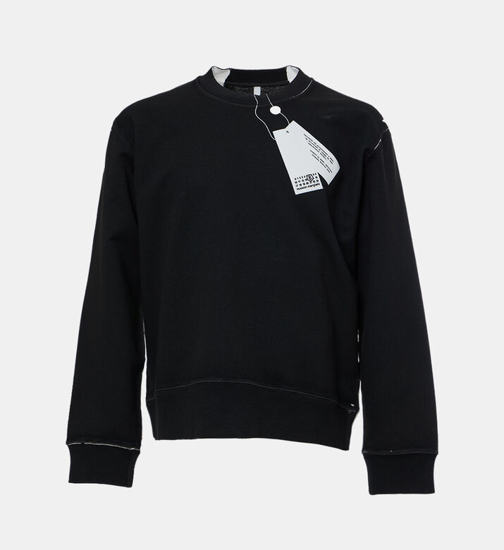 Contrast Stitching Crewneck Sweatshirt