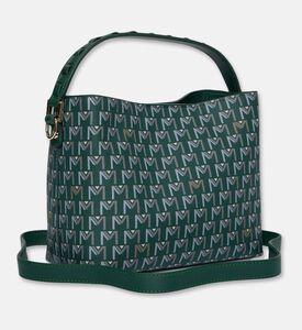 Maya.M Tresse Monogram Printed Bucket Bag, Khaki, Packshot View