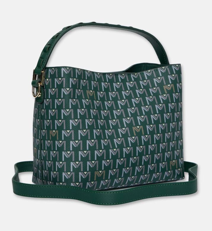 Maya.M Tresse Monogram Printed Bucket Bag, Khaki, Packshot View