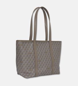 Maya.M All-over Monogram Medium Zip Tote Bag, Greige, Packshot View