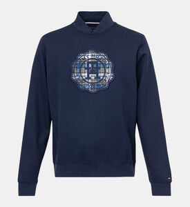 سويت شيرت مزين بختم الشعار