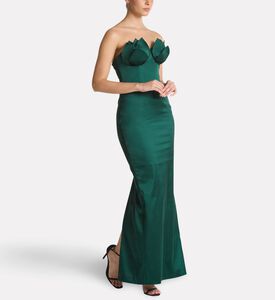 Savanna Lotus Silhouette Corset Dress, Model View