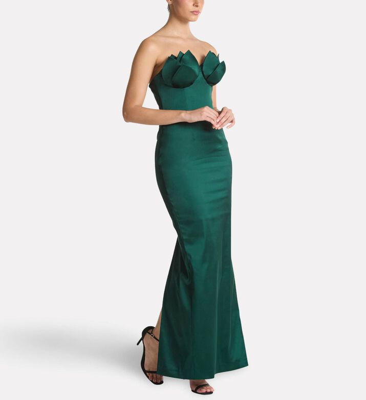Savanna Lotus Silhouette Corset Dress, Model View